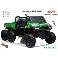 Otroški traktor na akumulator FARMER 24V 800W (zelen, črn) 🚜 Otroški traktor na akumulator FARMER 24V 800W (zelen, črn) 🚜